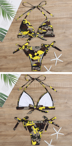 Conjunto de Bikini de 2 Piezas Personalizado para Mujer, con Tirantes Ajustables y Volantes, Cintura Alta, Logotipo Frontal, Elástico, Ecológico, Lavado, de Secado Rápido - Product Image 6