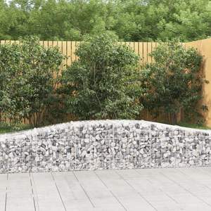 Ensemble de 2 paniers en acier galvanisé argenté, paniers gabions - Product Image 1