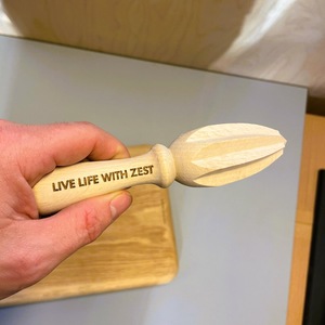 Wooden Manual Lemon <b>Reamer</b> Juicer Dishwasher Safe Kitchen Accessory - Product Image 2