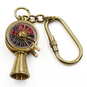 Porte-clés Télégraphe Nautique Vintage en Laiton Poli, Décoration Marine, Article de Collection, Décoration d'Intérieur, Cadeau Promotionnel pour Clés - Product Image 1