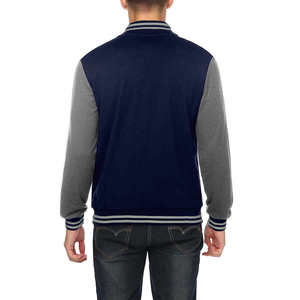 Custom Logo Winter <b>Jacket</b> <b>Men</b> Varsity Baseball Letterman Bomber Cotton Leather Long Sleeve <b>Lightweight</b> Casual Streetwear - Product Image 4