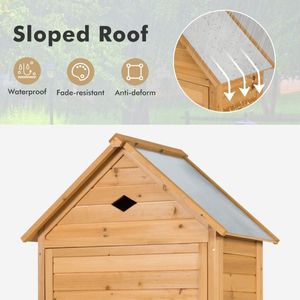 Capannone di stoccaggio per giardino esterno chiudibile a chiave in legno per uso esterno - Product Image 4