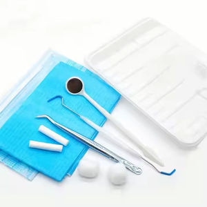 Instruments dentaires, kits dentaires, kit d'instruments dentaires manuels 4 pièces, acier de qualité médicale, certifié CE, grattoir dentaire, miroir buccal - Product Image 1