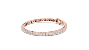 Pulseras de Regalo de Boda para Mujer Seraphina Seamless Diamond Line de Lujo en Plata Chapada en Oro de 18K - Product Image 1