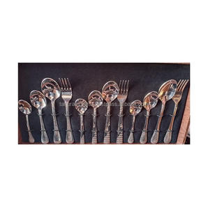 Accent Luxury Designer Silver Ware Ensemble de couverts en métal acier inoxydable pour mariage dans toutes les tailles pour l'exportation - Product Image 1