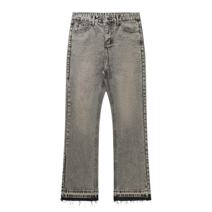 Nuevos Jeans Casuales de Diseño Personalizado, Corte Recto y Ajustado para Hombre, Transpirables, Lavado Regular, Pantalones de Mezclilla Tejida, Alta Calidad, 100% Algodón - Product Image 3