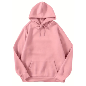 Nueva Llegada Sudadera con Capucha Oversize Unisex Transpirable al por Mayor de Color Liso 100% Algodón Forro Polar Casual para Hombre - Product Image 4