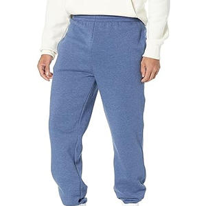 <b>Men</b> Custom Logo Running <b>Trousers</b> High Quality Cotton Solid Color Casual Style Straight Mid <b>Drawstring</b> Closure Customization - Product Image 2