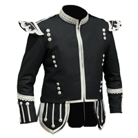 Costume d'affaires plissé à manches longues 100 % laine pour homme, grande taille, qualité supérieure, imperméable et personnalisable, pour batteur/trompettiste
