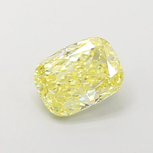 Diamant de laboratoire jaune intense de luxe, taille coussin, 1,09 carat, VS1, excellente qualité, pierre précieuse certifiée. - Product Image 5