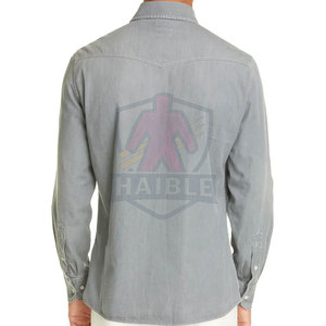 เสื้อเชิ้ตยีนส์ผ้าฝ้าย 100% ระบายอากาศได้ดี สวมใส่สบาย ดีไซน์ทันสมัย เหมาะสำหรับกิจกรรมกลางแจ้ง ลุคสบายๆ - Product Image 3