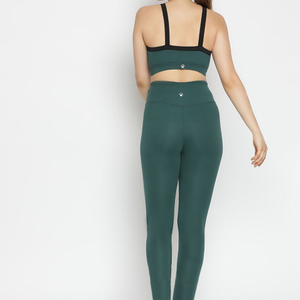 Training High Quality Sports <b>Bra</b> High Waist Leggings Suit Long Sleeve Workout Wear Gym Sportswear Women Fitness Clothes Yoga Set - Product Image 2