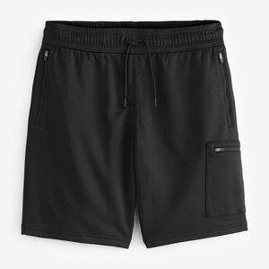 กางเกงขาสั้นคาร์โก้ผู้ชายสีพื้นพร้อมโลโก้สั่งทำจากโรงงานผู้ผลิต กางเกงขาสั้นคาร์โก้ผู้ชายหลายกระเป๋าผ้าฟลีซ ขายส่งแบบ OEM - Product Image 5