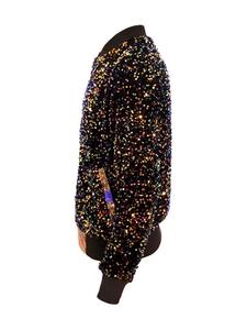 Latest Men's <b>Sequin</b> <b>Jacket</b> Winter Casual Zipper Lightweight Breathable Knitted Party <b>Plus</b> <b>Size</b> Fashion Outerwear - Product Image 6
