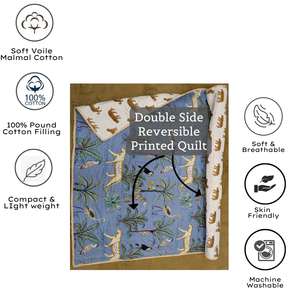 Wholesale 100% Cotton Baby Quilt Hand Block Printed All Season Soft Lightweight Handstitched Customizable Eco-Friendly Gifting - Product Image 4