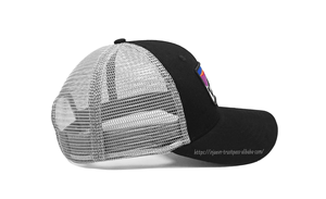Casquettes de camionneur personnalisées avec patch tissé, maille 6 panneaux, haute qualité, vente en gros, fabrication OEM au Vietnam - Product Image 4