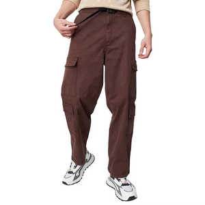 Pantalon cargo léger et respirant pour homme, taille mi-haute, en coton, idéal pour le travail, la randonnée et le jogging, grandes tailles jusqu'à 6XL, collection été-printemps - Product Image 1