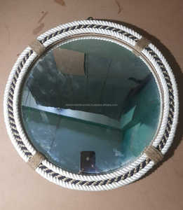 Espejo de pared de Metal de calidad de hierro chapado en oro de estilo moderno, baño con acabado dorado, decoración de baño de Hotel para vidrio hecho en India - Product Image 4