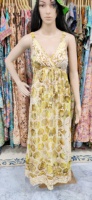 Nouvelle Robe Longue Indienne en Soie Tissée Écologique Lavable, Vêtement Personnalisé, Mode Féminine Bohème, Tenue de Plage Estivale de Haute Qualité
