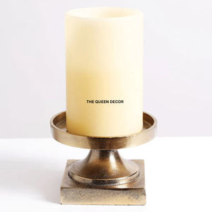 Centro de Mesa para Bodas y Fiestas de Cumpleaños, Portavelas Decorativo de Primera Calidad con Acabado Plateado Ecológico - Product Image 4