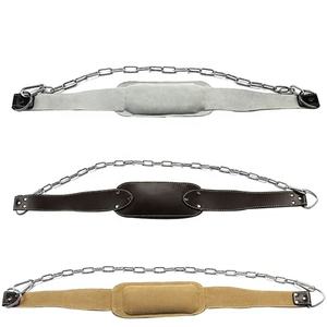 Custom Logo Dip Belt with Steel Chain <b>Fitness</b> <b>Equipment</b> <b>Accessory</b> for Weight Lifting Dips and Pull Ups - Product Image 2
