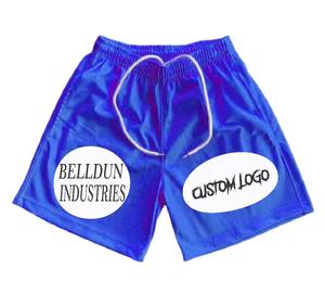 Pantalones Cortos Deportivos de Malla para Hombre, Transpirables, de Poliéster, de Secado Rápido, con Logotipo Personalizado, Ligeros, para Gimnasio y Entrenamiento, Novedad de Verano - Product Image 3