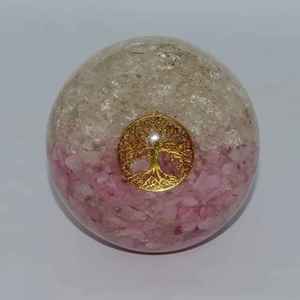 Sphère d'orgonite en apatite bleue naturelle avec spirale en cuivre, boule d'énergie de guérison en cristal, Reiki, méditation, chakra, sphère d'orgonite - Product Image 6