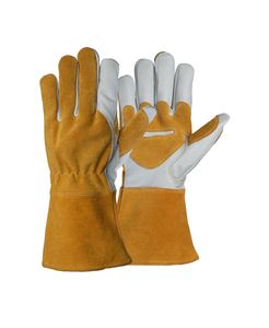 Guantes de Trabajo para Hombre, de Cuero Vacuno, para Construcción, Jardinería y Soldadura, con Doble Palma de Cuero Hendido - Product Image 5