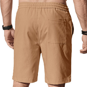 กางเกงขาสั้นผ้าฝ้ายย้อมสีสไตล์วินเทจสำหรับผู้ชาย  แบบเรียบ  ทรงสตรีทแวร์  ปักลายขาดๆ  สำหรับฉัน - Product Image 2