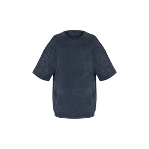 T-shirt à manches courtes en mélange polyester/coton de haute qualité, coupe ajustée, effet délavé, avec graphisme personnalisé pour femmes, été - Product Image 5