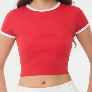 Camiseta Corta Unisex Casual con Cuello Redondo, Corte Regular, Ecológica, Transpirable, de Secado Rápido, con Luces LED, de Poliéster/Algodón, con Estampado de Lunares/Cuadros - Product Image 1