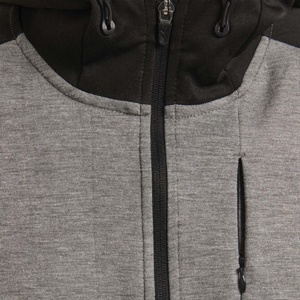 Survêtement d'hiver en molleton de coton pour homme, coupe ajustée, extensible, design 2-en-1, avec haut à capuche zippé et pantalon de jogging, collection 2026 - Product Image 5