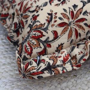 Housse de coussin décorative de luxe en coton rayé style bohème avec volants et franges, coussin de designer bohème à volants - Product Image 4