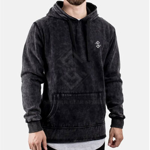 Vente directe usine 2026 – Nouveaux sweats à capuche amples pour hommes, effet délavé, avec logo personnalisé, en tissu polaire respirant et écologique - Product Image 3