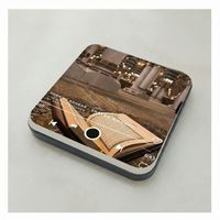Magnet Kulkas Akrilik Dekoratif dengan Induksi NFC, Foto Custom, Surah Quran, untuk Hadiah Muslim
