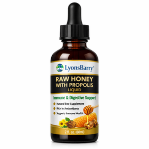 Miel Cruda Lyonsbarry con Propóleo Líquido, Suplemento de Abeja Antioxidante para el Apoyo Inmunológico y Digestivo, 50 ml, Proveedor OEM - Product Image 2
