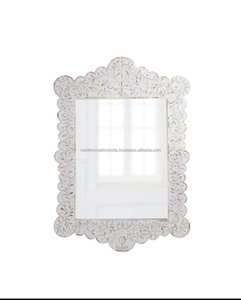 Miroir mural moderne de luxe en incrustation d'os Design Art déco avec un savoir-faire artisanal pour un look intemporel - Product Image 2