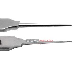 Pinzas de sutura oftálmicas McPherson de 4 pulgadas, de acero inoxidable, CE, manuales, de titanio, rectas, instrumentos quirúrgicos, grapadora de sutura para piel - Product Image 3