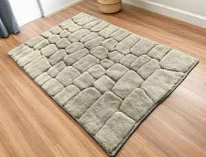 Alfombra Beni Ourain Marroquí 100% Lana, Anudada a Mano, Alfombra Berbera Hecha a Mano, Alfombra Peluda, Tamaño Personalizado - Product Image 6