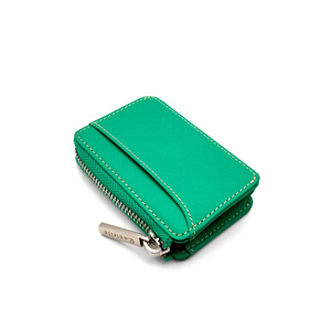 Cartera de Cuero Saffiano de Lujo Castello de Alta Calidad, con Cierre de Acordeón, para Tarjetas de Crédito, Uso Comercial, en Negro, Marrón Oscuro y Gris - Product Image 3