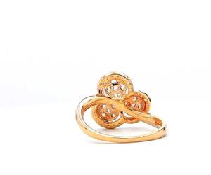 AMBER JEWELS Classic Brilliant Cut Moissanite Romantic Engagement Ring IGI Certified Rhodium Plated 925 Silver Pave Setting - Product Image 4