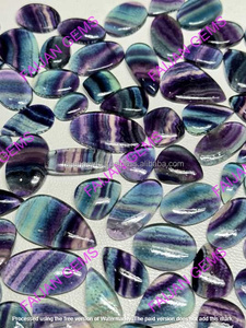 FAIJAN GEMS Fluorite Arc-en-ciel Naturelle Certifiée Cabochon Pierre Brute Cristal Vert Spécimen Fabrication de Bijoux Origine Rajasthan - Product Image 4