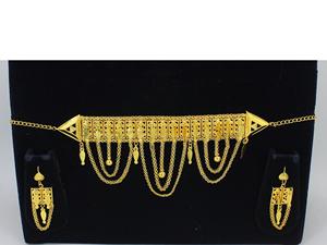 Martasha designer islamique ramadan spécial plaqué or EAU bijoux spécial dubai bijoux collier boucle d'oreille ensemble arabe bijoux - Product Image 6