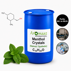อะโรมาอัส อินเตอร์เนชั่นแนล เมนทอลคริสตัล C10H20O ความบริสุทธิ์ 99.0% 99.5% ผงธรรมชาติ ได้รับการรับรองฮาลาล เกรดอาหาร กลิ่นหอม - Product Image 2