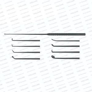 Kit de instrumentos microquirúrgicos de oído Vaslcare de acero inoxidable alemán para timpanoplastia y mastoidectomía, con disección de oído y flapa de canal. - Product Image 2