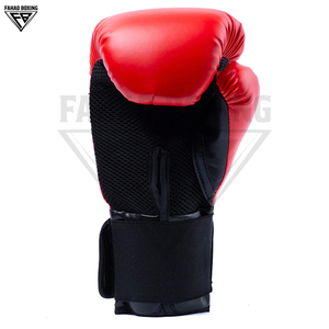 Guantes de Boxeo Rojos Duraderos, Novedad en Guantes de Combate Muay Thai, con Absorción de Impactos y Soporte para Muñeca, Material PU, Venta al Por Mayor - Product Image 3