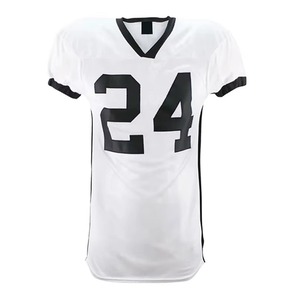 Maillot de football américain respirant 100 % polyester pour hommes, uniforme personnalisé avec noms et numéros d'équipe, impression par sublimation, vente en gros - Product Image 2