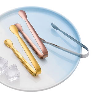 Pinzas para Hielo de Acero Inoxidable de Primera Calidad, Utensilios de Cocina y Bar, Artesanía, Pinzas para Cubitos de Hielo de Metal con Acabado Plateado - Product Image 6