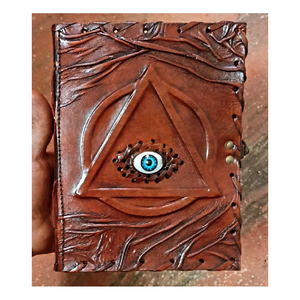 Handmade Pure Leather Journal Handcrafted Handwork Notebook Wholesale Bulk Supplier Manufacturer Exporter India - Product Image 1