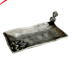 Luxury New Design <b>Metal</b> Snacks Serving Tray High End Finished Decorative Tray For Tea Coffee Snacks And Dessert - Product Image 4